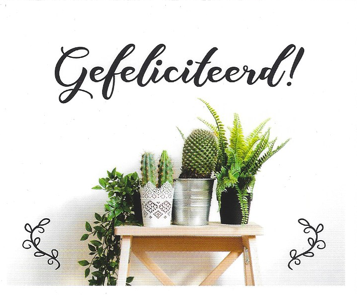 Gefeliciteerd – kaartje